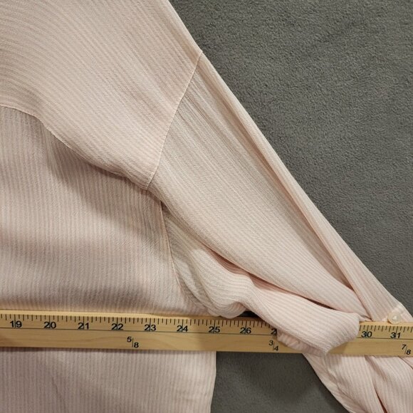 Nine West Button Top Women's Size XL Stripe Scoop‎ Neck Hi Low Hem Office Casual - Picture 6 of 7